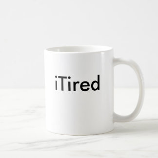 De Café caneca iTired