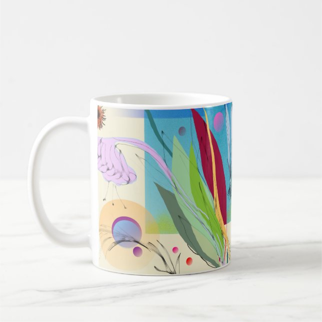 De Café Caneca JAZZÍSTICO legal do abstrato (Esquerda)
