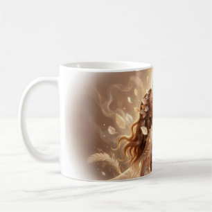 De Café Caneca Jovens Amantes Etéreos em Luz Dourada