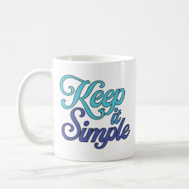 De Café Caneca Keep it Simple (Azul)