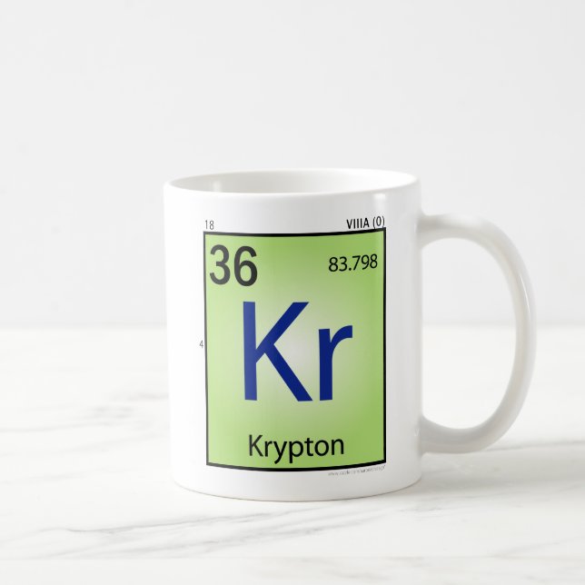 De Café Caneca (Kr) do elemento do crípton (Direita)
