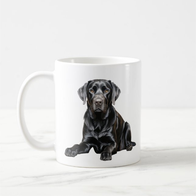 De Café Caneca Labrador Preto (Esquerda)