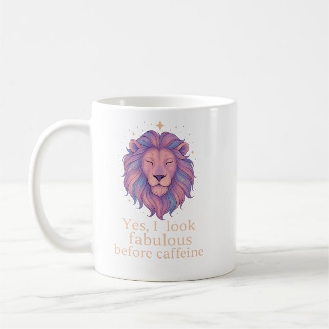 De Café Caneca Leão Zodíaco – Sim, Eu Estou Fabuloso Antes (Esquerda)