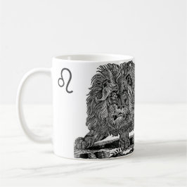 De Café Caneca legal Leo do sinal da astrologia do