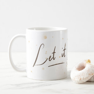 De Café Caneca Let it Go Branco e Splash Flor