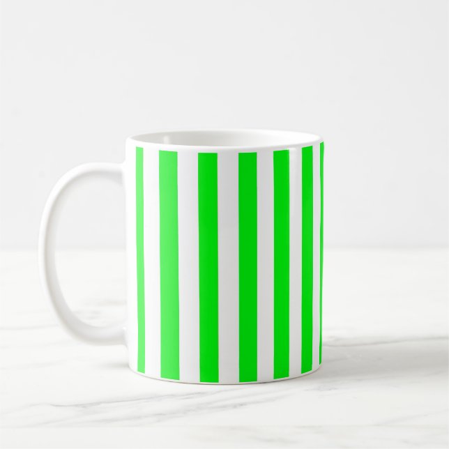 De Café Caneca Listrada Verde Lima (Esquerda)