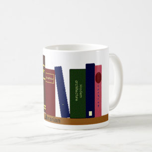 De Café Caneca - livros na prateleira