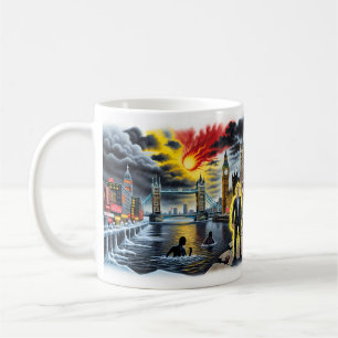 De Café Caneca Londres Chamando Caos Cidade Apocalíptica