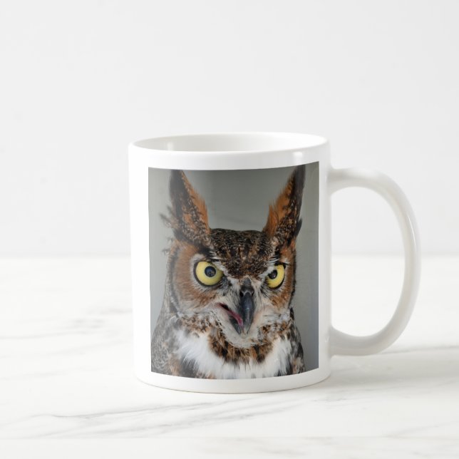 De Café Caneca Longo-Orelhuda da coruja (Direita)