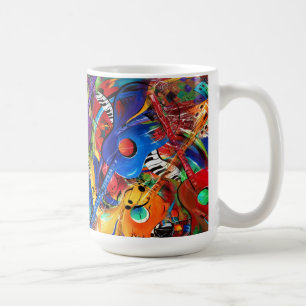 De Café Caneca louca da música das guitarra da arte