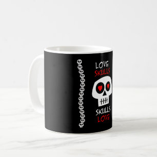 De Café Caneca Love Skulls
