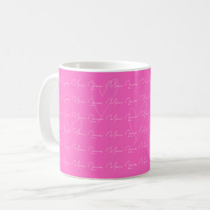 De Café Caneca Love You Rosa
