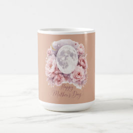 De Café Caneca Lua Rosas Rosa, Presente Dia das Mães Rosa 