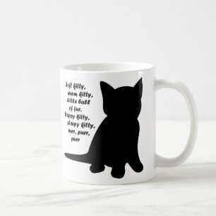 De Café Caneca macia da canção do gatinho