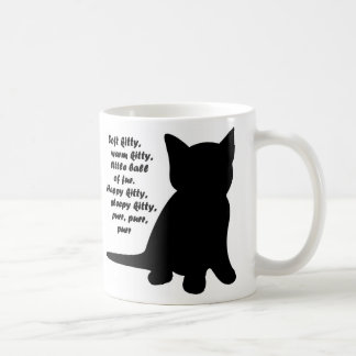 De Café Caneca macia da canção do gatinho