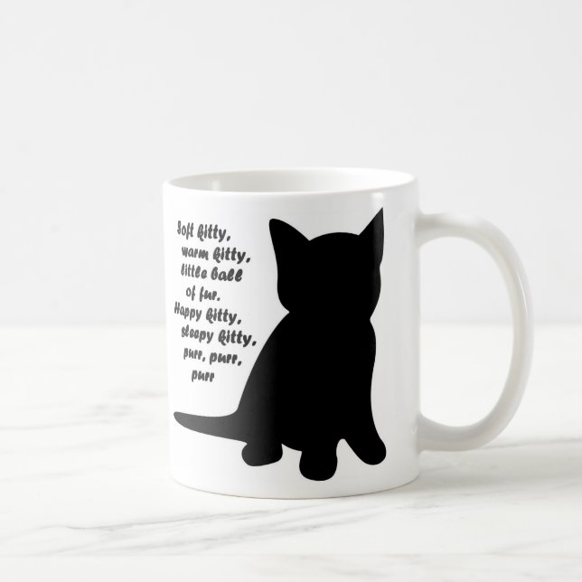 De Café Caneca macia da canção do gatinho (Direita)