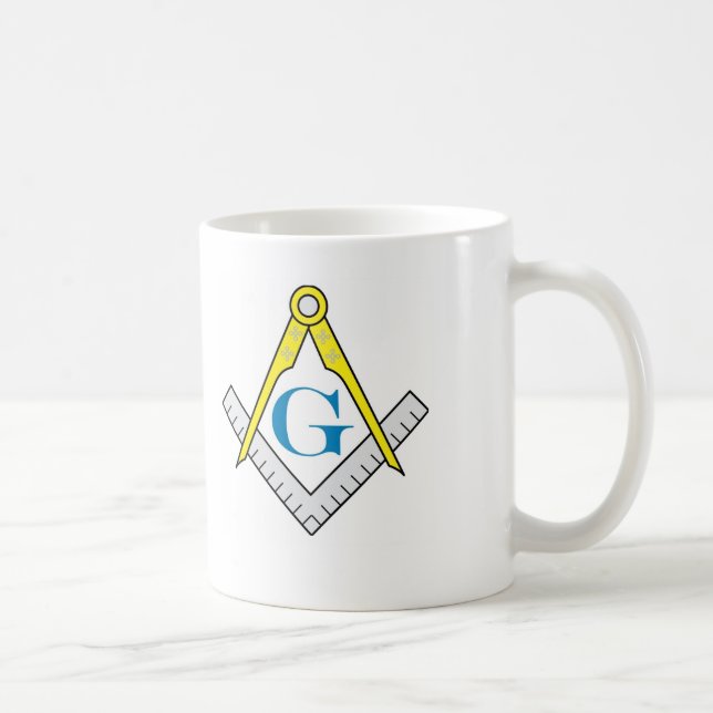 De Café Caneca maçónica (lisa) (Direita)
