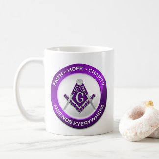 De Café Caneca Maçônica Roxa