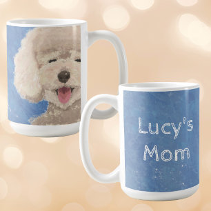 De Café Caneca Mãe do Cachorro Poodle Nome Personalizado P