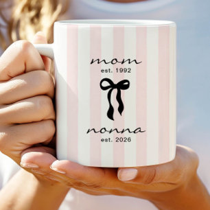 De Café Caneca Mãe para Nonna Est com Laço