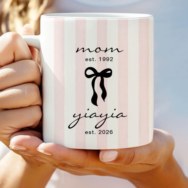 De Café Caneca Mãe para Yiayia com Laço (Criador carregado)