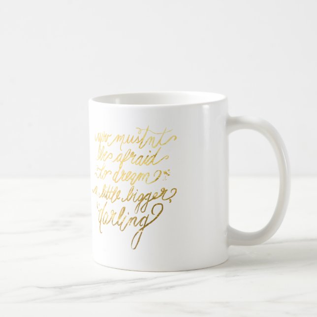 De Café Caneca "mais grande" ideal Dourado (Direita)