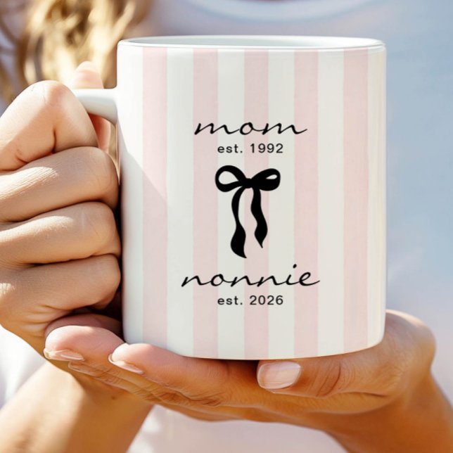 De Café Caneca Mamãe para Nonnie com Laço (Criador carregado)