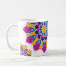 Caneca Mandala Electric Bloom