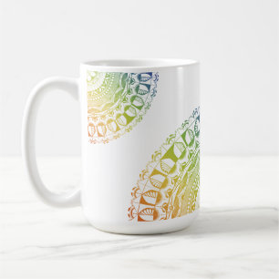 De Café Caneca Mandala Orgulho LGBTQ+ - Design Simbólico C