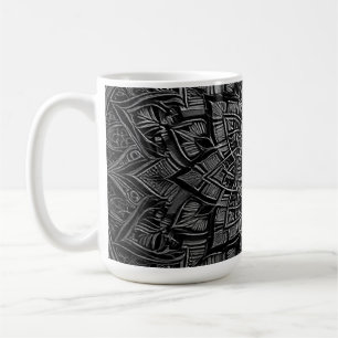De Café Caneca Mandala Prata