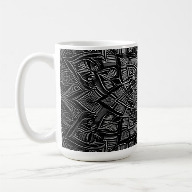 De Café Caneca Mandala Prata (Esquerda)