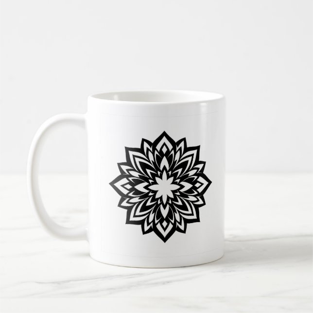 De Café caneca mandala tribal (Esquerda)