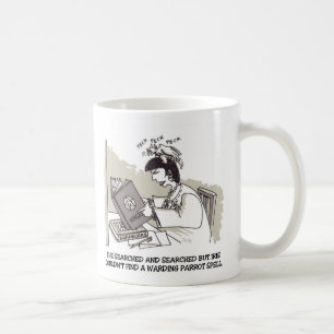 De Café Caneca mão esquerda do Papagaio Feiticeira