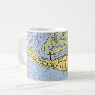 De Café Caneca Mapa da Ilha Jekyll Costa da Geórgia