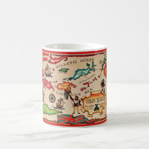De Café Caneca Mapa das Ilhas Virgens
