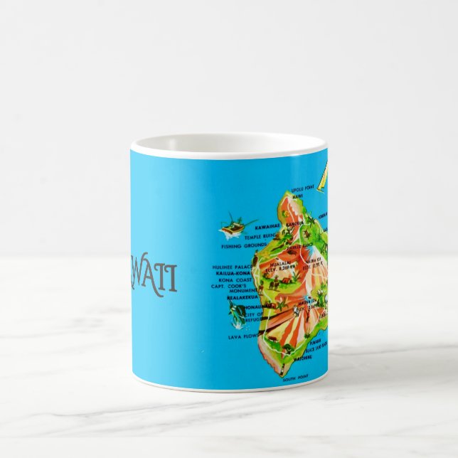 De Café Caneca Mapa do Havaí (Centro)
