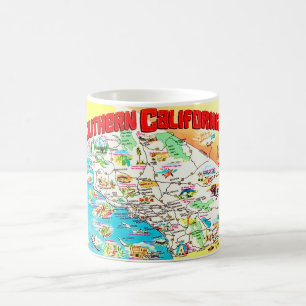 De Café Caneca Mapa do Sul da Califórnia