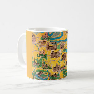 De Café Caneca Mapa do Vale do Sena da França
