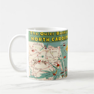 De Café Caneca Mapa dos Outer Banks