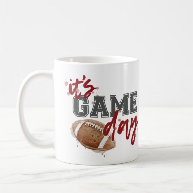 De Café Caneca marrom e cinzenta do dia do jogo (Esquerda)