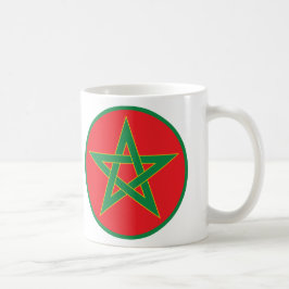 De Café Caneca marroquina da bandeira