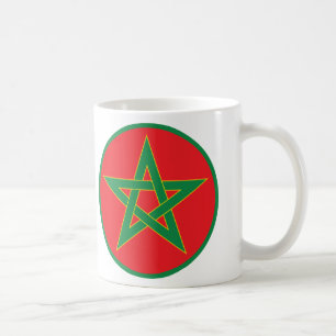 De Café Caneca marroquina da bandeira