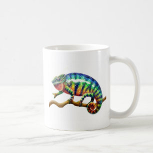 De Café Caneca masculina do camaleão da pantera