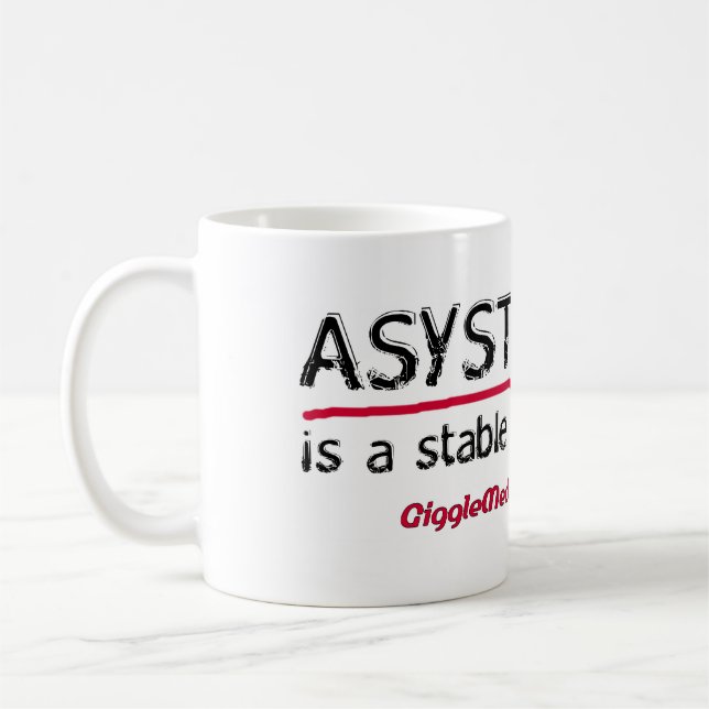 De Café Caneca médica do humor da assistolia (Esquerda)