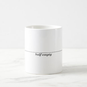 De Café Caneca meio vazia