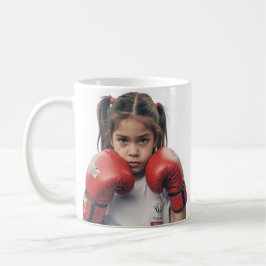De Café caneca menina boxeadora