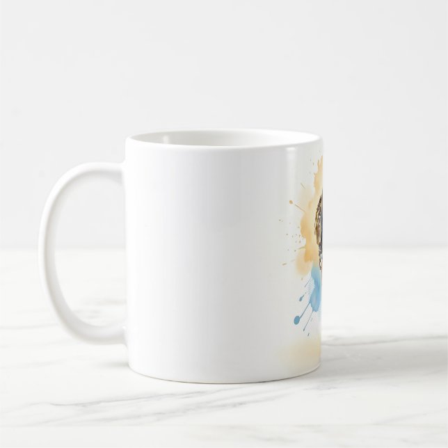 De Café Caneca Menina Confiante Caminhando para Frente (Esquerda)