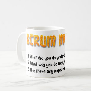 De Café Caneca mestra do lembrete do scrum