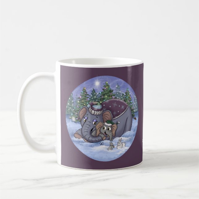 De Café Caneca Metalphant Wilbur e Mamãe (Esquerda)