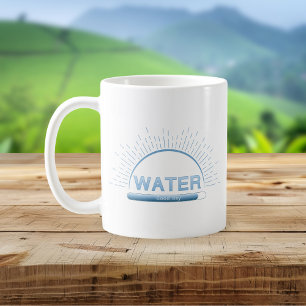De Café Caneca Minimal Azul Água Boa Dia